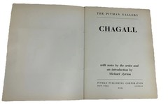 Chagall – The Pitman Gallery (1950) Vintage Art Book – Tipped-In Color Plates
