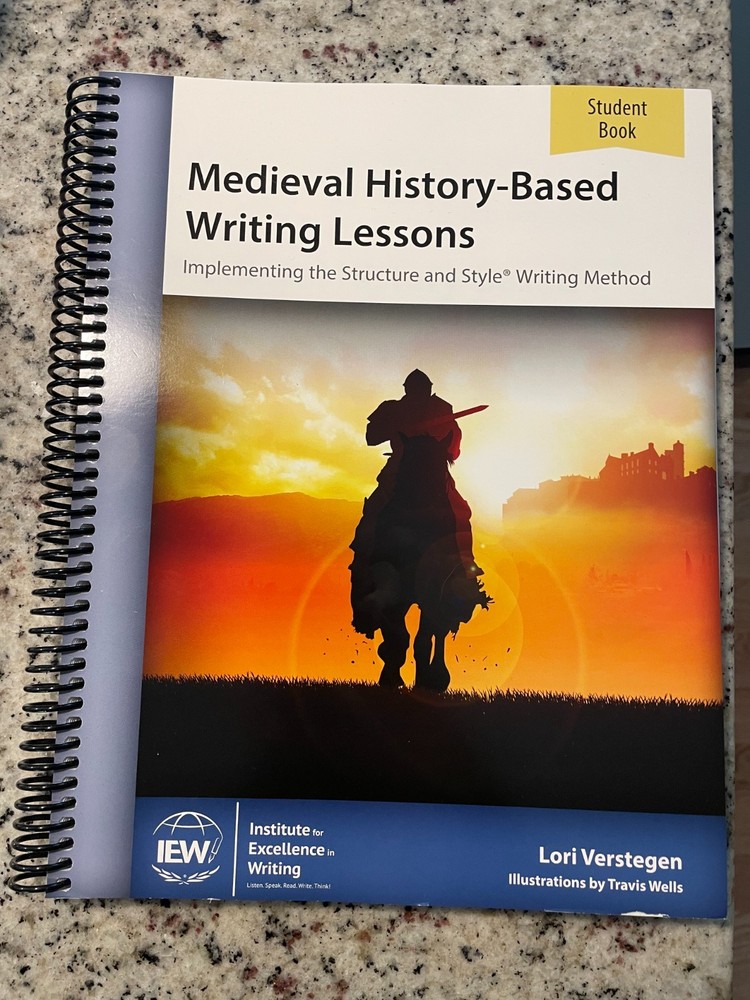 Medieval History-Based Writing Lessons Student Book by Lori Verstegen (Spiral)