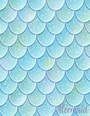 MERMAID: MERMAID SKIN COVER (8.5 X 11) INCHES 110 PAGES, By Cutie Mermaid *NEW*