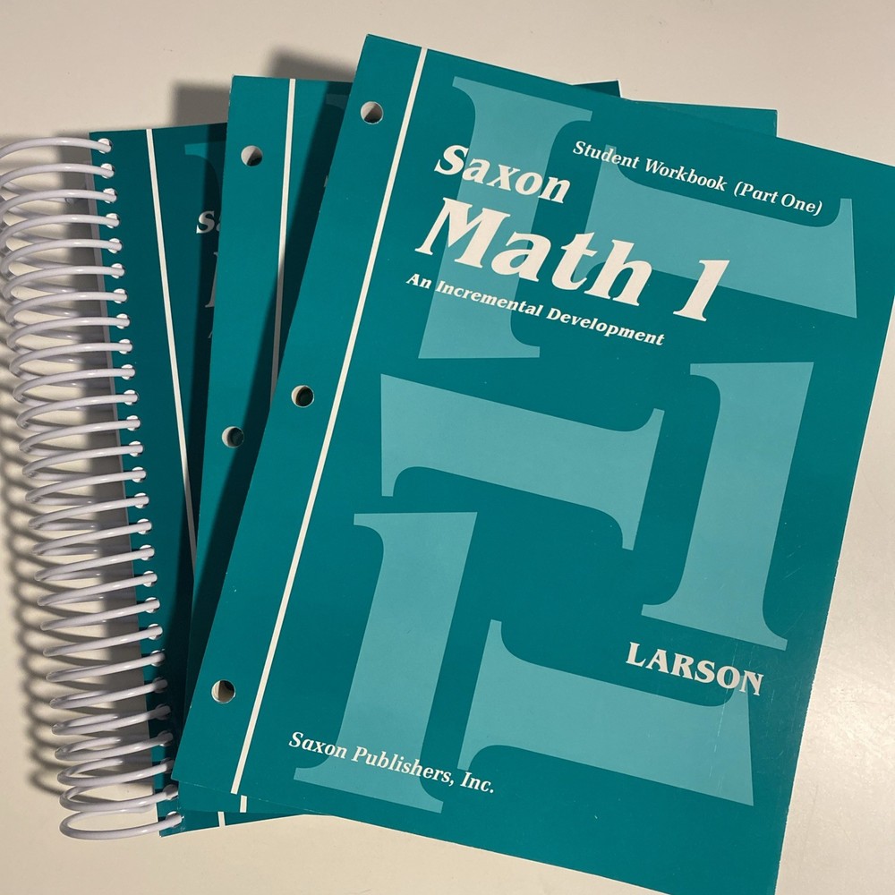 Saxon Math 1 Student Workbooks 1 & 2 Plus Teacher’s Edition. Like New