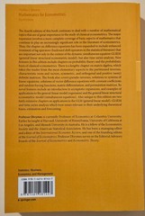 Mathematics for Econometrics by Phoebus J. Dhrymes (2013, Trade Paperback)