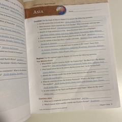 Abeka World Geography Map Teacher Key second edition