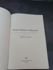 From Selma to Moscow – Human Rights & U.S. Foreign Policy – Sarah B. Snyder PB