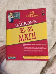 Barron’s Easy Way Ser.: E-Z Math by Anthony Prindle and Katie Prindle Paperback