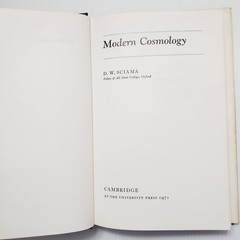 Modern Cosmology by D.W. Sciama 1971 Hardcover Book Vintage