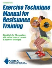 Exercise Technique Manual for Resistance Training 3rd Edition With – VERY GOOD