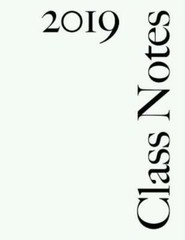 Class Notes 2019: Narrow Rule, White Cover, 216 Pages