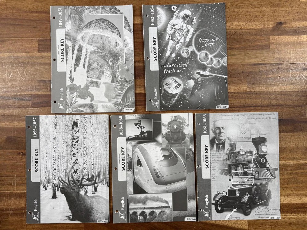 ACE PACE English 4th Ed Score Key 1049-1063 Gr 5-6 Lot 5