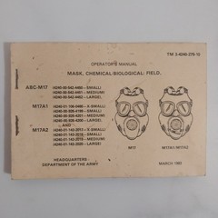 Mask Chemical-Biological TM 3-4240-279-10 paperback 1983