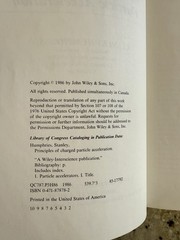 LANL Physicist Copy! Principles Of Charged Particle Acceleration by Humphries HC
