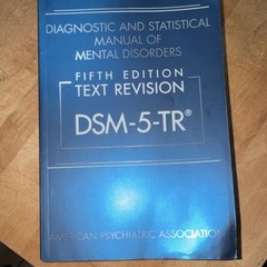 DSM-5-TR Diagnostic and Statistical Manual of Mental Disorders (5th Edition)New