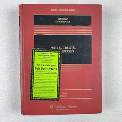 Aspen Casebook Ser.: Wills Trusts and Estates (Looseleaf) by Robert H….