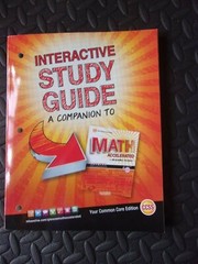 Glencoe INTERACTIVE STUDY GUIDE COMPANION Math Accelerated 2014 McGraw Hill NEW