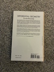 Erwin Kreyszig Differential Geometry Dover Paperback 1991 Unabridged 352p