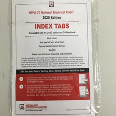 NFPA 70 NEC 2020 Edition INDEX TAB Free Shipping USA Stock