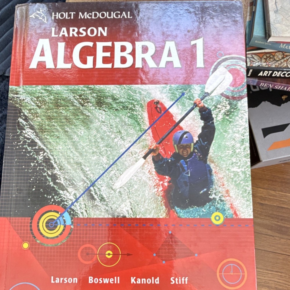 Holt McDougal Larson Algebra 1 Hardcover Textbook High School Boswell Kanold