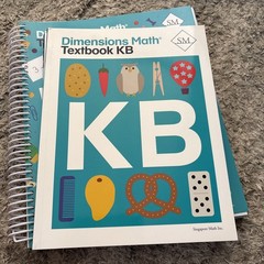 Dimensions Math Teacher’s Guide KB. Spiral Bound Singapore Math Work Textbook