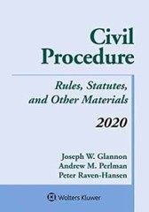 Civil Procedure: Rules, Statutes, and – Paperback, by Glannon Joseph W. – Good