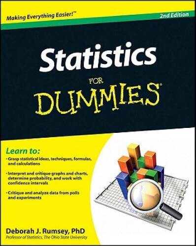 Statistics For Dummies – Paperback By Rumsey, Deborah J. – ACCEPTABLE