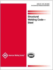 AWS D1.1/D1.1M:2020 – 24th Edition, 2020 STRUCTURAL WELDING CODE – 9781643220871