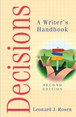 Decisions: A Writer’s Handbook (2nd Edition) – Rosen, Leonard – Good – See c…