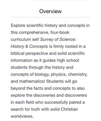 Survey of Science History & Concepts High School Curriculum Set Master Books