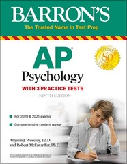 AP Psychology: With 3 Practice Tests (Barron’s Test Prep)