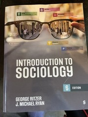Introduction to Sociology 6th Ed Paperback Ritzer Ryan Sage 2023 Textbook