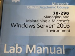 Microsoft Offical Academic Course Textbook & Lab Manual 70-290 Windows Server 03