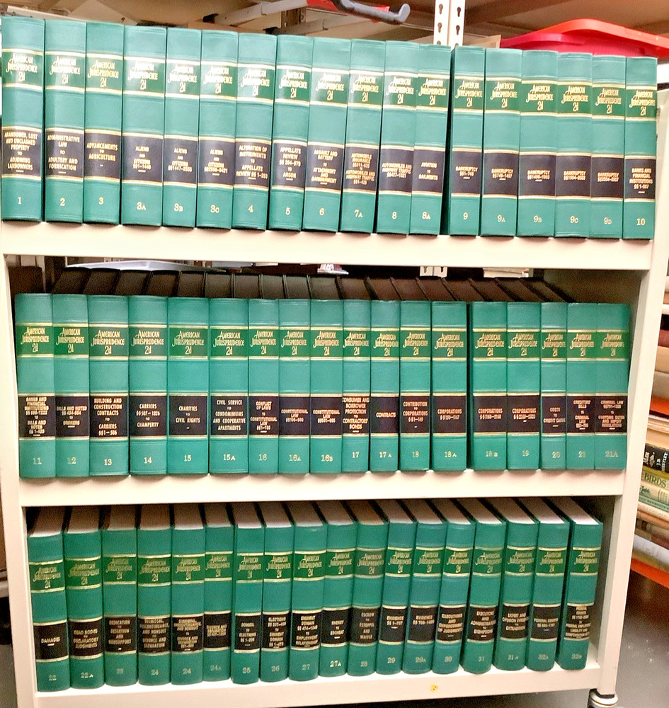 American Jurisprudence 2d. Miscellaneous Vols. priced per book HC: 155 Volumes