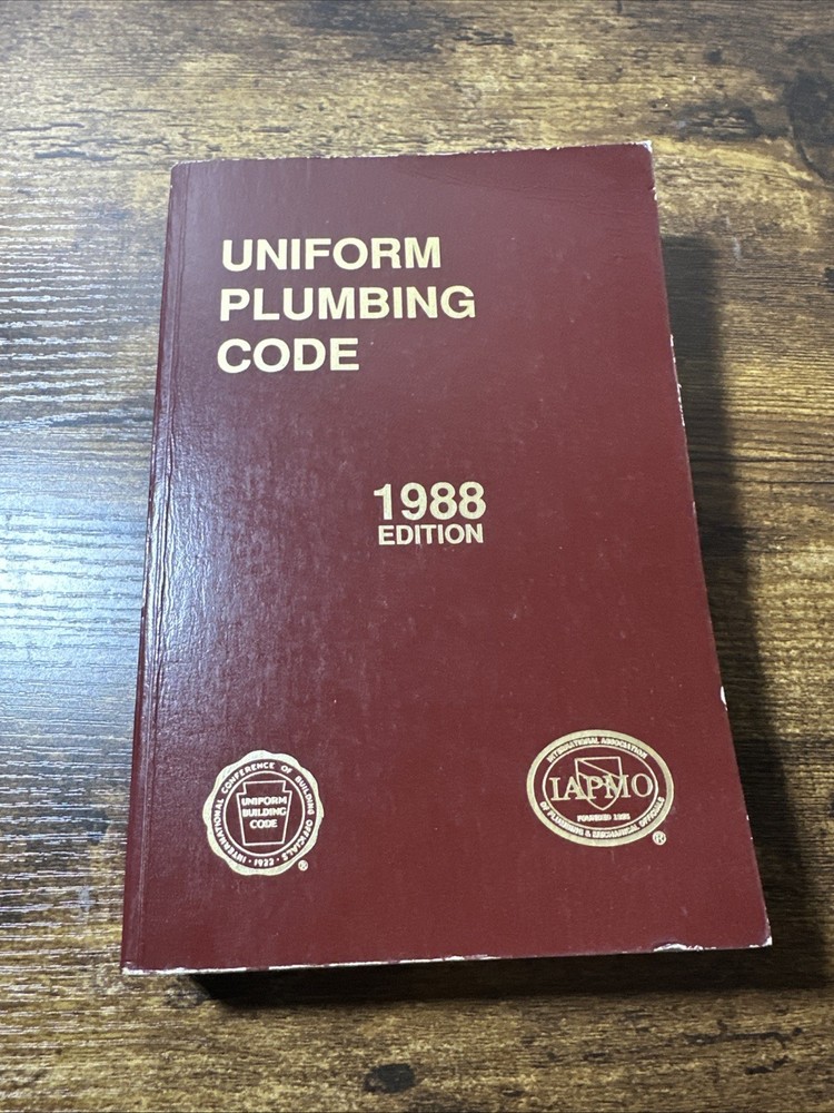 Uniform Plumbing Code 1988 – International Conference of Building Officials