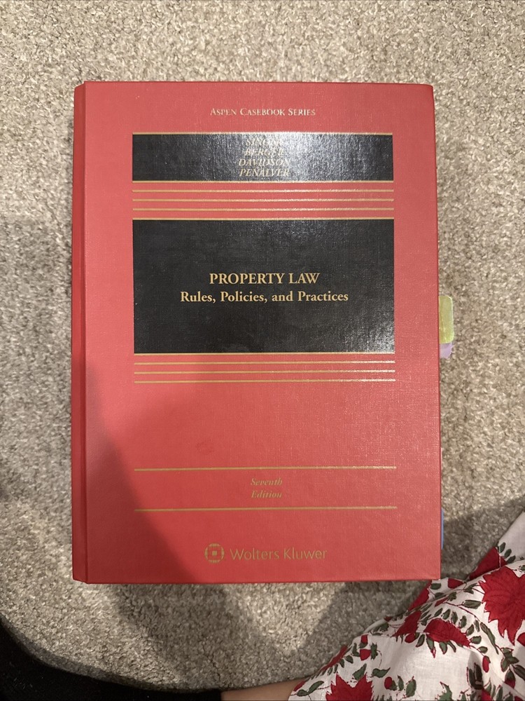 Property Law – 7th Ed. – Singer & Co. – ONLINE ACCESS CODE INCLUDED