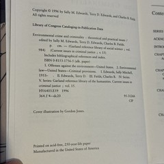 Environmental Crime and Criminality : Theoretical and Practical Issues, Paper…