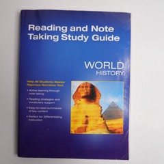 Savvas World History Reading and Note Taking Study Guide Workbook
