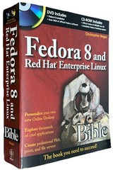 Fedora 8 and Red Hat Enterprise Linux Bible by Christopher Negus BOOK ONLY