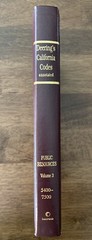 Deering’s California Codes Annotated Public Resources Lexis Nexis HB Law Book