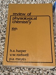 REVIEW OF PHYSIOLOGICAL CHEMISTRY & ORGANIC CHEMISTRY by Bruce (Pearson) Books