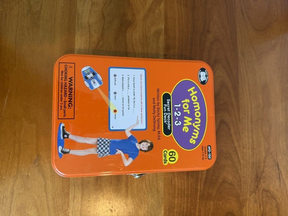 New Super Duper Homonyms For Me 1-2-3 Secret Decoder Fun Deck Language Therapy