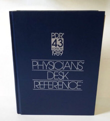 Physicians Desk Reference PDR 43 Edition 1989 Book Hardcover