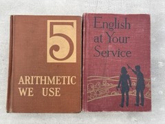 Arithmetic We Use (1942)Grade 5 & English at Your Service (1942)HC Schoolbooks