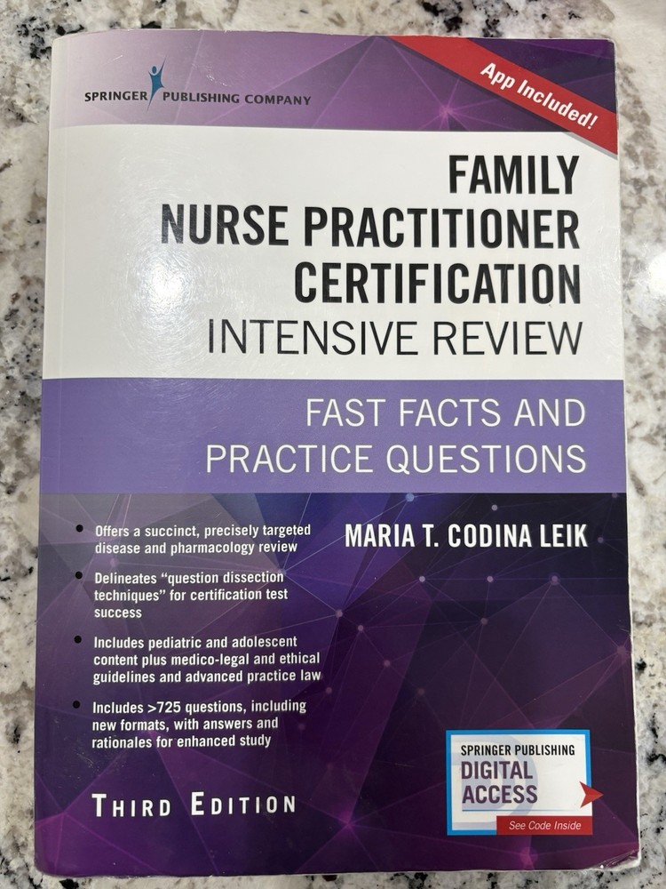 Family Nurse Practitioner Certification Intensive Review, Third Ed byMaria Leik
