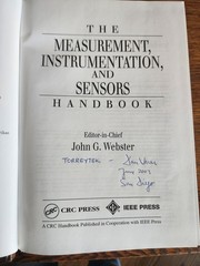 Measurement, Instrumentation and Sensors Handbook by J.G. Webster 1999 CRC Press