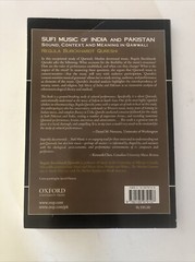 Sufi Music of India and Pakistan by Regula Burckhardt Qureshi w/ Unused CD 2006