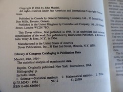 John Mandel – “The statistical analysis of experimental data”; Dover 1984,