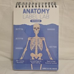 Human Anatomy Label Lab Workbook Medical Students 100+ Illustrations Laminated