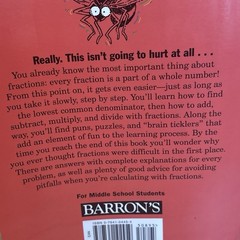Painless Fractions by Alyece Cummings Barron’s Painless Series Paperback 1998
