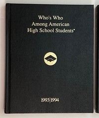 Who’s Who Among American High School Students Lot Of 3 1993-96 Ca. Guam/Samoa HI