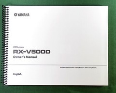 Yamaha RX-V500D Instruction Manual: Full Color 112 Pages & Protective Covers
