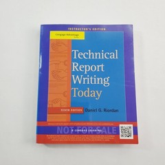 Technical Report Writing Today 10th Edition Paperback 2014 Instructor’s Edition