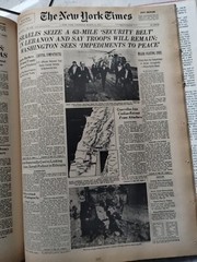 THE NEW YORK TIMES PAGE ONE Major Events 1920-1983 292 pages Hard Back 15.5X11.5